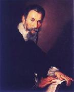 Bernardo Strozzi, Portrait of Claudio Monteverdi in Venice